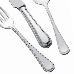 Silver Plated Cutlery Set - 124 Piece - Bead Design