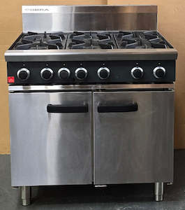 Range Ovens: Cobra CR9DN 6 Burner Range Oven