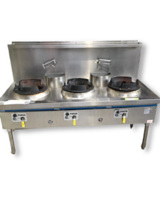 Wok Burners: Mata 3 Duckbill Wok Burner Bench