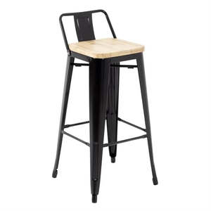 Chairs: Bolero FB623 - Four Bistro High Stools With Backrest