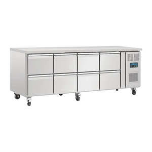Polar DA549-A - Eight Drawer Counter Fridge