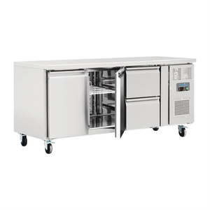 Refrigerated Drawers: Polar GD874-A - 2 Door/2 Drawer Counter Fridge