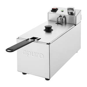 Cooking Equipment: Apuro CU614-A - Single Tank Countertop Fryer
