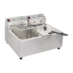 Fryers: Apuro FS499-A - Double Fryer