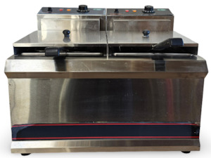 Cater Master TT-WE38A Benchtop Twin Electric Deep Fryer