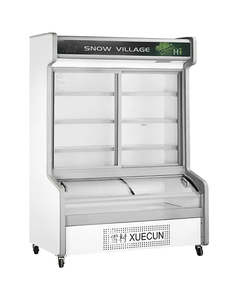 Snow Village HY-1800 - Double Door with Dual Temperature Display Cabinet