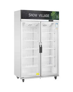 Commercial Refrigeration: Snow Village LC-1200FS - Double Glass Door Display Fridge