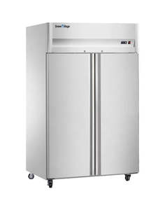 Commercial Refrigeration: Snow Village CFD-40D2F-K - Stainless Steel Double Door Tray Freezer