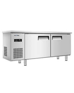 Snow Village PLD-18N2 - Stainless Steel Double Door Workbench Freezer