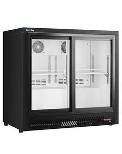 Under Bench Fridge: Snow Village BT-900FYS/FY - Under Bench Double Sliding Door Bar Cooler