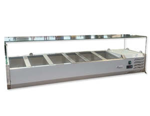 Commercial Refrigeration: FED-X XVRX1500/380S Sandwich Prep Fridge