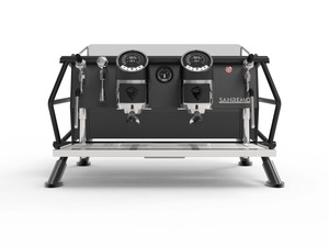 Sanremo Café Racer Black Frame with Black Feet - 2 Group Coffee Machine