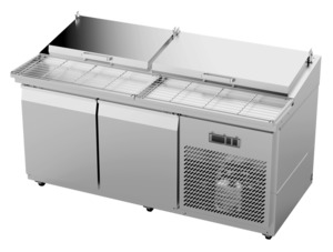 Pizza Prep Fridge: Airex AXR.PM.1740 - Pizza Prep Fridge