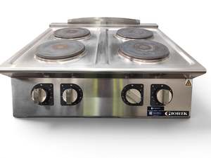 Used Commercial Kitchen Equipment: Giorik CE74TTT 4-Burner Cooktop