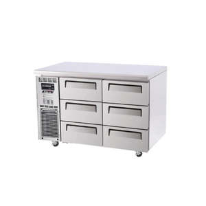 Turbo Air KUF12-3D-6 - 1200mm Six Solid Drawer Freezer