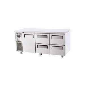 Turbo Air KUR18-2D-4-N - 1800mm Single Solid Door & 4 Drawer Refrigerator
