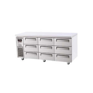 Turbo Air KUR18-3D-9N - 1800mm Solid 9 Drawer Refrigerator