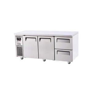 Turbo Air KUR18-2D-2-N - 1800mm Double Solid Door & Double Drawer Refrigerator