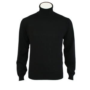 Products: Extrafine Merino Classic Fit Roll Neck - Black