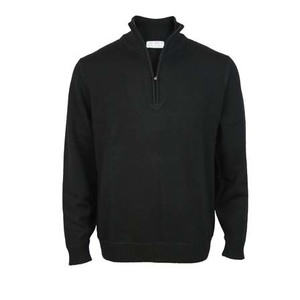 Products: Pure Wool 1/4 Zip - Black