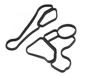 Oil Coolers: BMW E90 E60 E61 E70 E71 Engine Oil Cooler Housing & Cooler Gasket / Seal Set