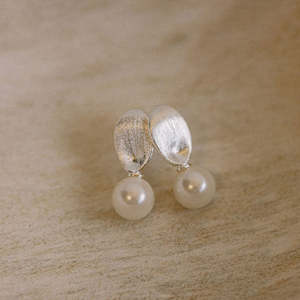 Archive Sale: Miro Pearl Earrings - Silver