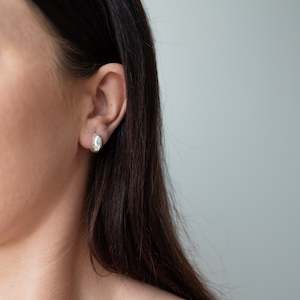 Earrings 1: Mini Bottega Earrings - Silver