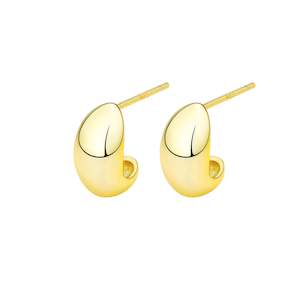 Earrings 1: Mini Bottega Earrings - Gold