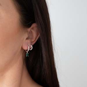 Earrings 1: Margot Huggies - Silver