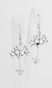 Sterling Silver: Sterling Silver Neuron Earrings