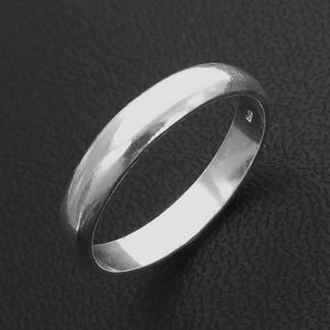 4mm Silver Band Ring
