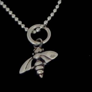Charms: Sterling Silver Bee Necklace