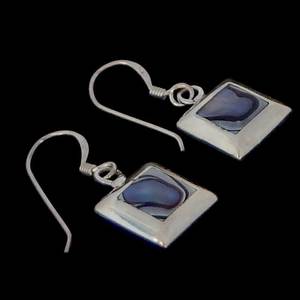Paua Square Dangle Earrings