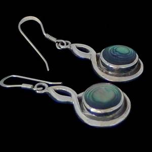 Products: Paua Twist Dangle Earrings