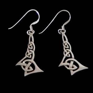 Products: Silver Celtic Irish Earrings