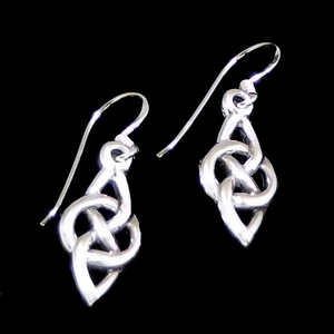 Infinity Silver Celtic Earrings