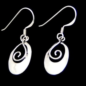 Products: Oval Spiral Earrings