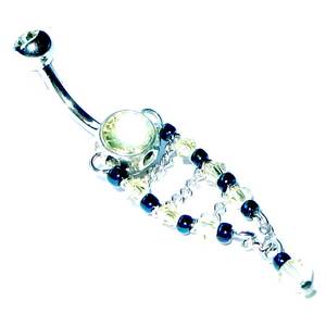 Beaded Chain Belly Bar