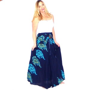 Women's Clothing: Bohemian Crinkle Long Skirt NZ