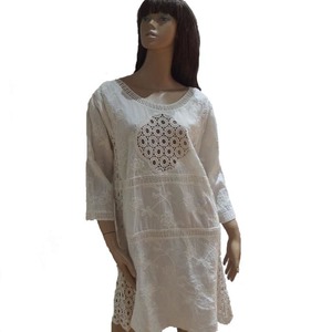 Women's Clothing: Bohemian Lace Dress with Textured Fabric
