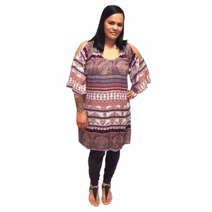 Boho Cold Shoulder Dress