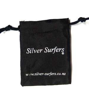 Products: Small Jewellery Pouch Silver Surfers