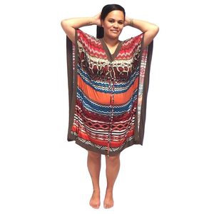 Aztec Bat Wing Dress