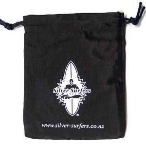 Products: Large Jewellery Pouch Silver Surfers logo