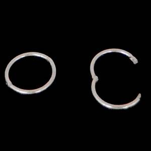 Sterling Silver: Hinged Silver Sleeper Earrings