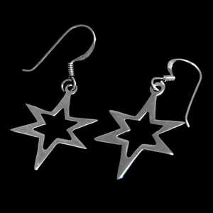 Galaxy Silver Star Earrings
