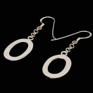 Silver Chain Dangle Earrings