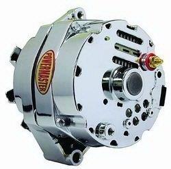 POWERMASTER ALTERNATOR CHEV DELCO-GM STYLE 100 AMP CHROME