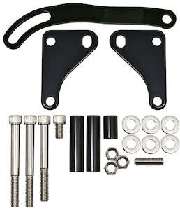 POWER STEER PUMP BRACKET KIT CHEV SWP & LWP BLACK