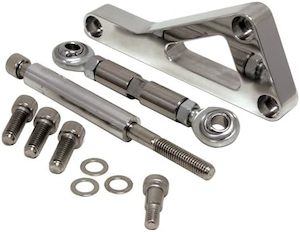 Brackets: ALTERNATOR BRACKET CHEV SB LWP  ALLOY POLISHED